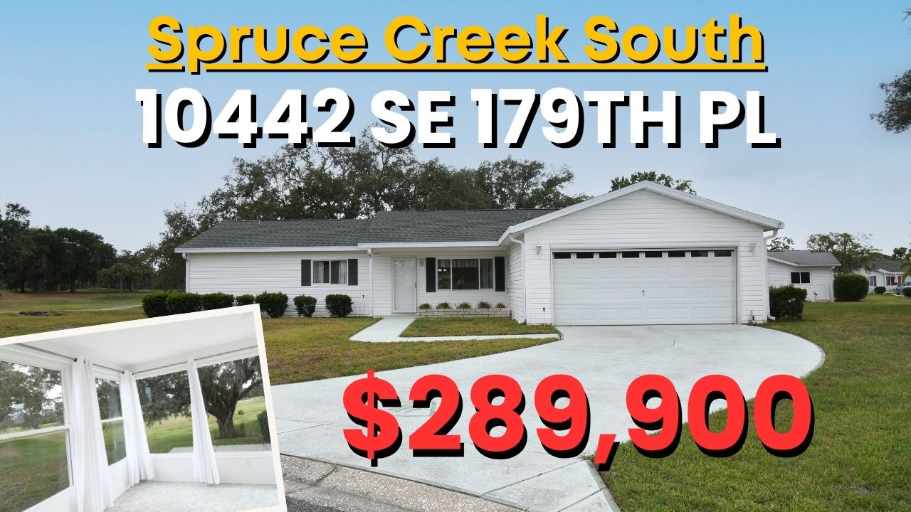 Golf Course Views & Mature Oaks!  Magnolia Model Tour in Spruce Creek South | 10442 SE 179th Place