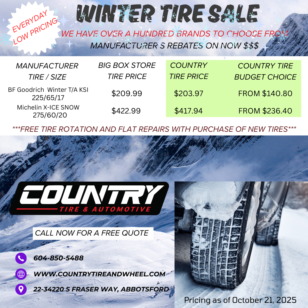Country Tire Abbotsford Auto Repair ad creative