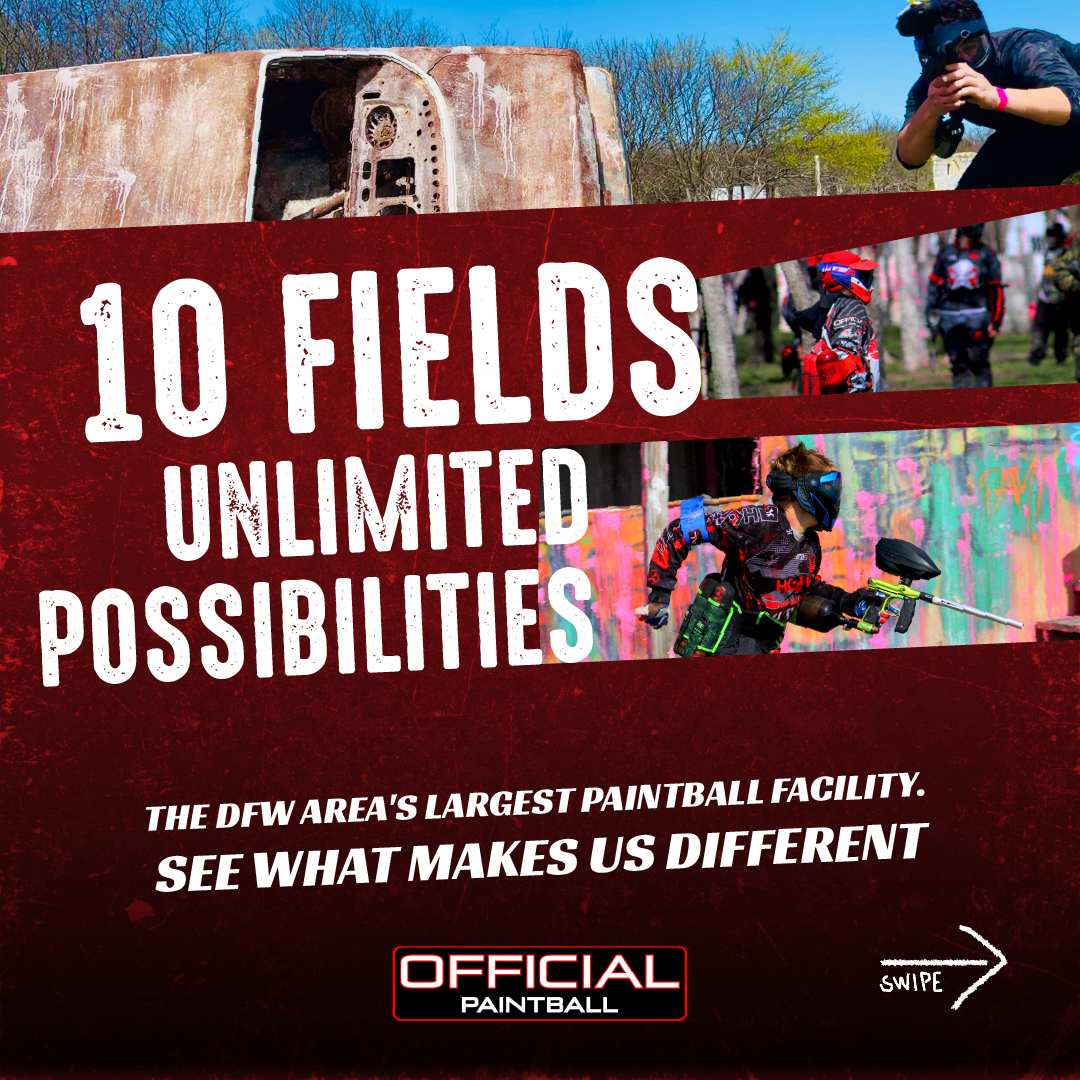 Official Paintball Games of Texas Event Venue ad creative