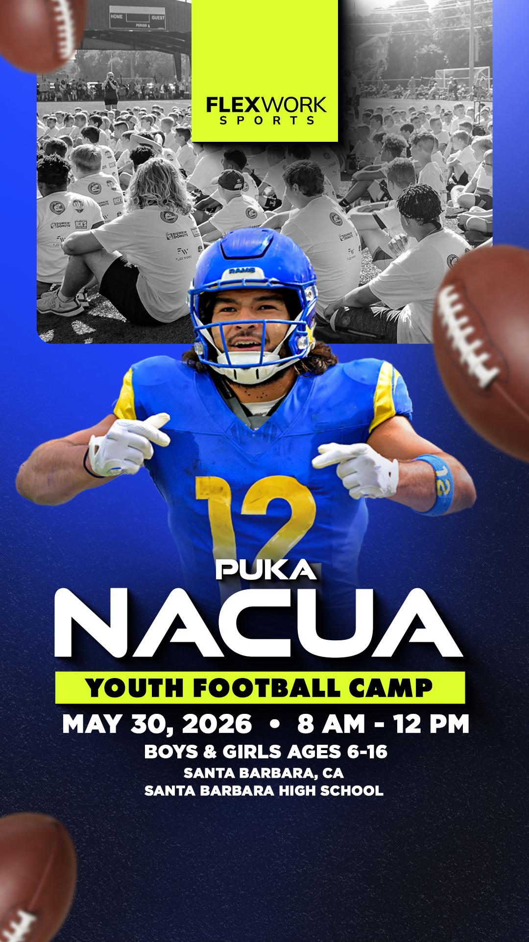 FlexWork Sports Management Sports Lessons ad creative