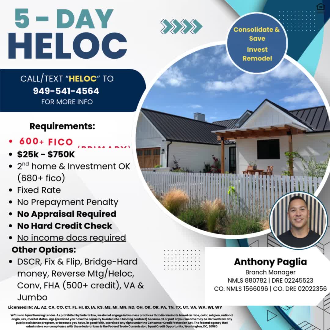 Anthony Paglia - Mortgage & Real Estate Broker Mortgage Broker ad creative