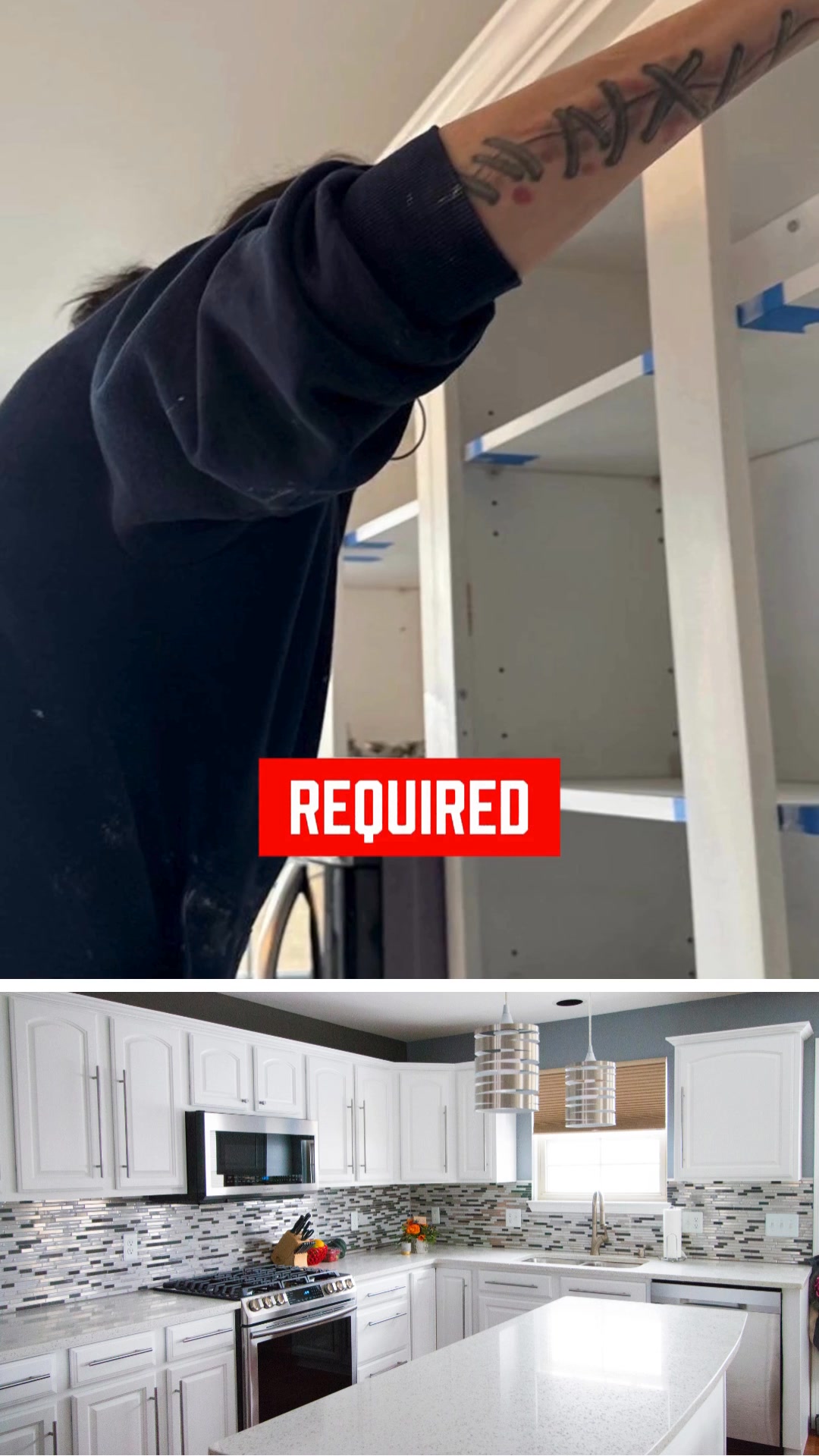 Thinking about repainting your cabinets? 🤔