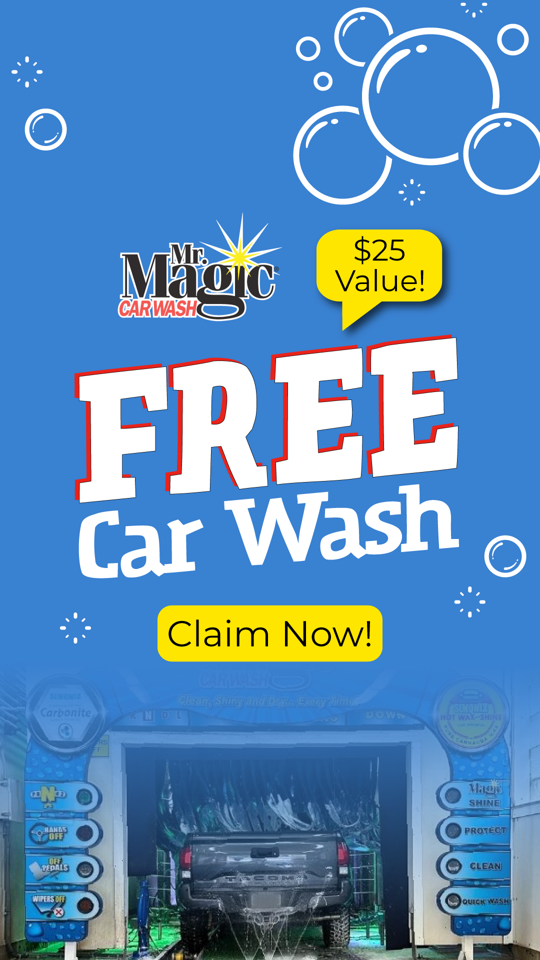 FREE $25 CAR WASH