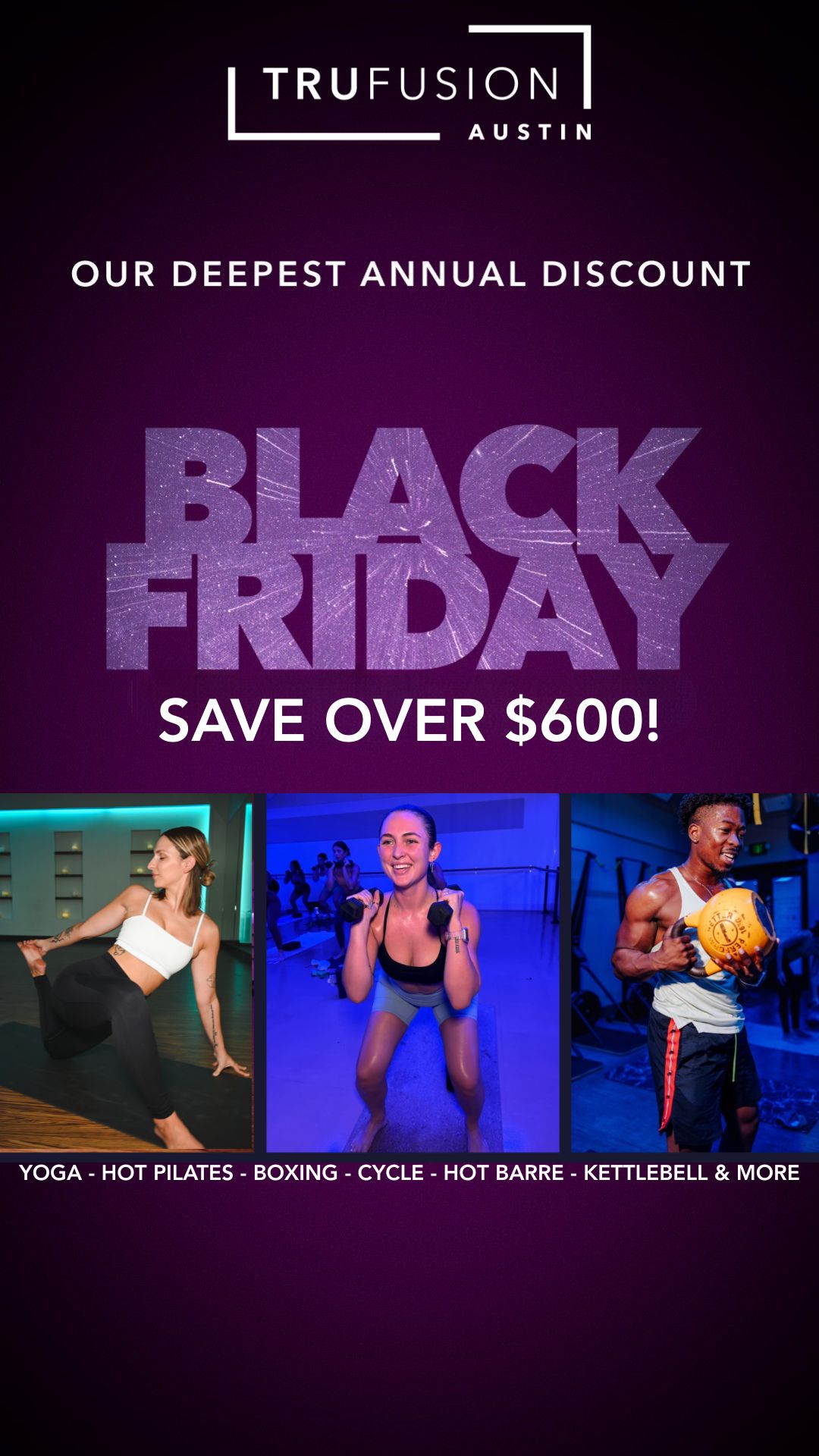 TruFusion South Austin Personal Trainer ad creative