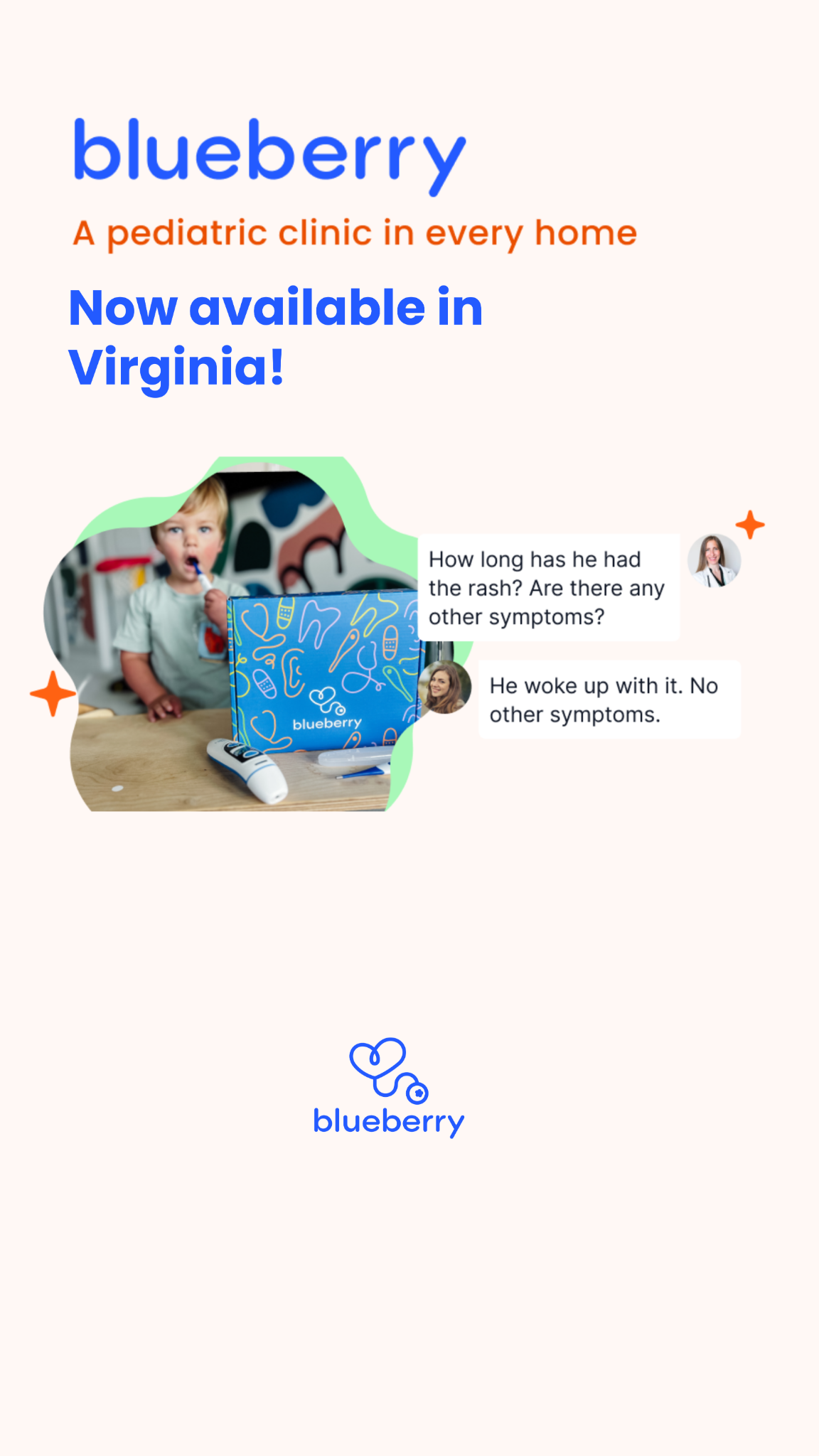 Blueberry Pediatrics Pediatrician ad creative