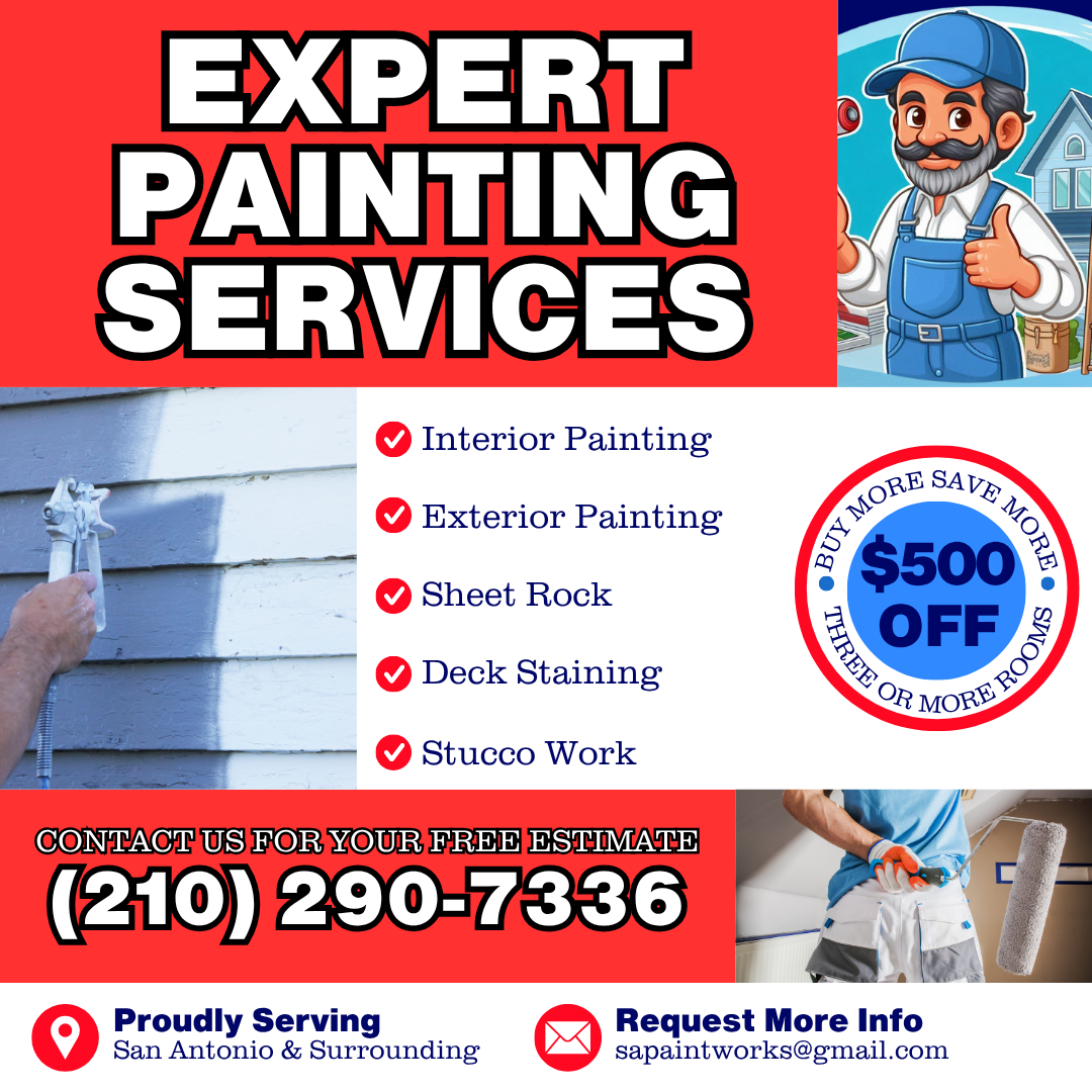 San Antonio Paint Works Painter ad creative