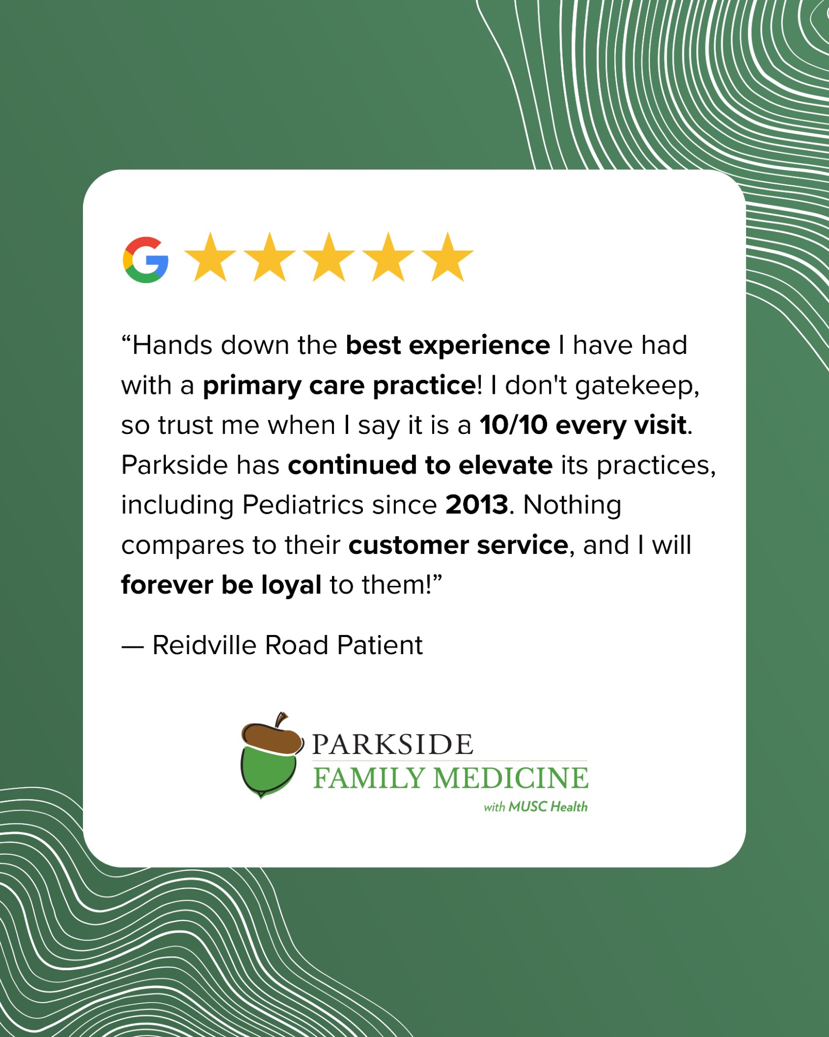 Parkside Family Medicine Primary Care ad creative