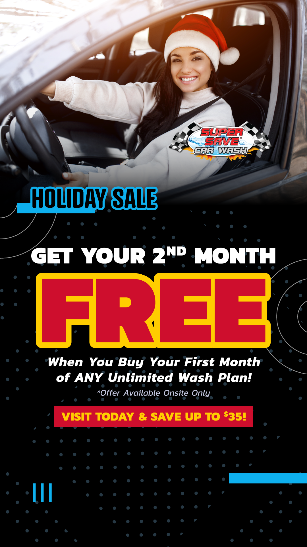 Supersave Fuel Car Wash ad creative