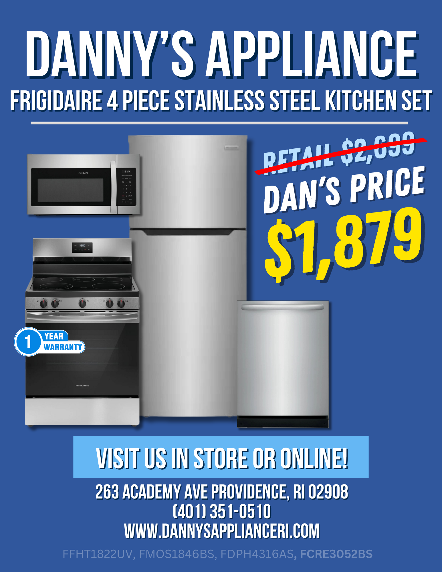 Danny's Appliance Sales, Service & Parts Appliance Repair ad creative