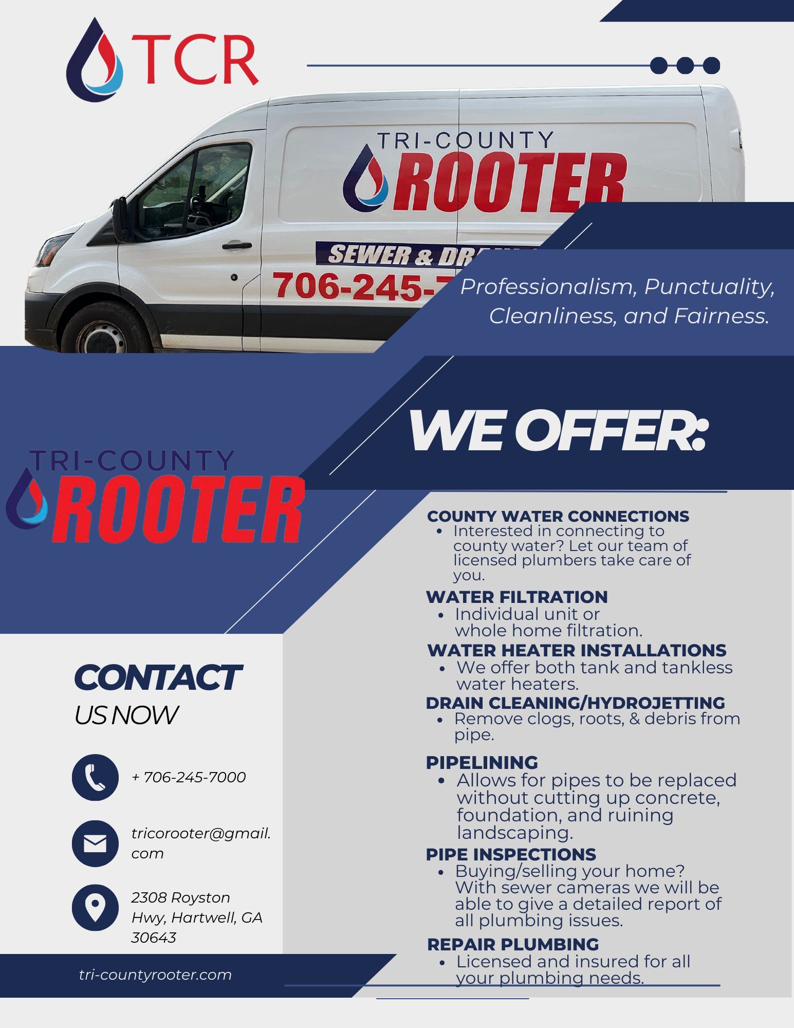 Tri County Rooter Plumber ad creative