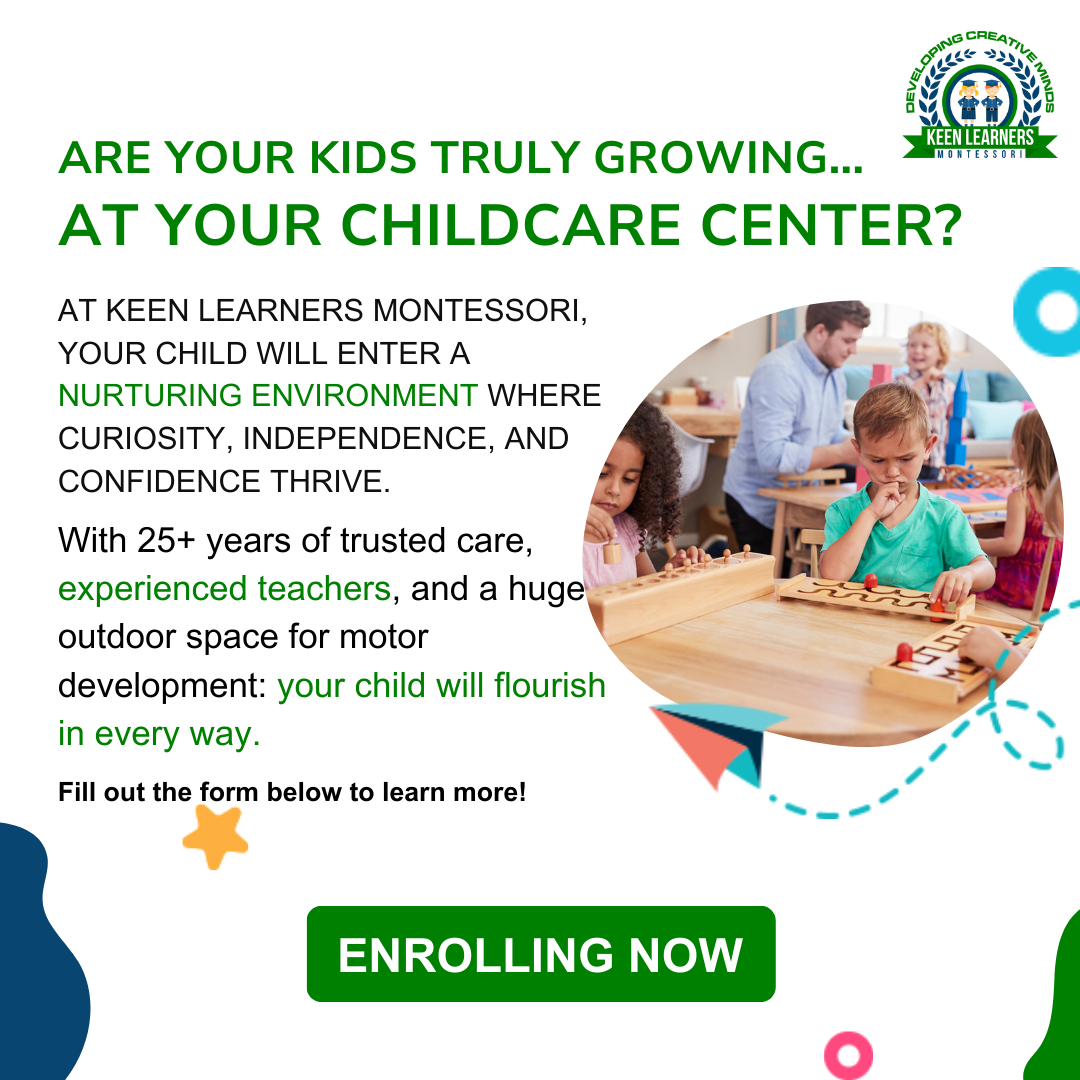 Keen Learners Montessori Preschool ad creative