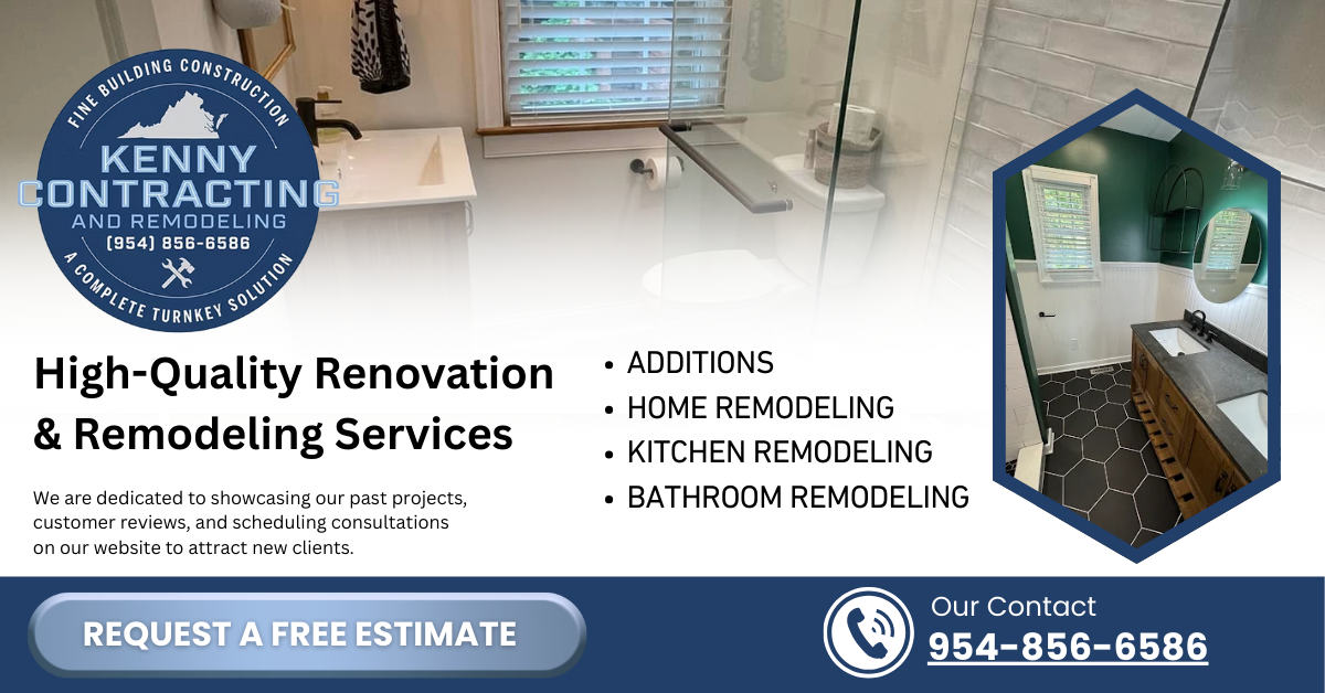 Kenny Contracting and Remodeling, LLC General Contractor ad creative
