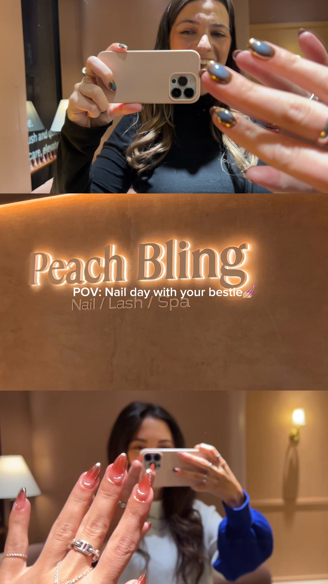 peach.bling.nyc Nail Salon ad creative