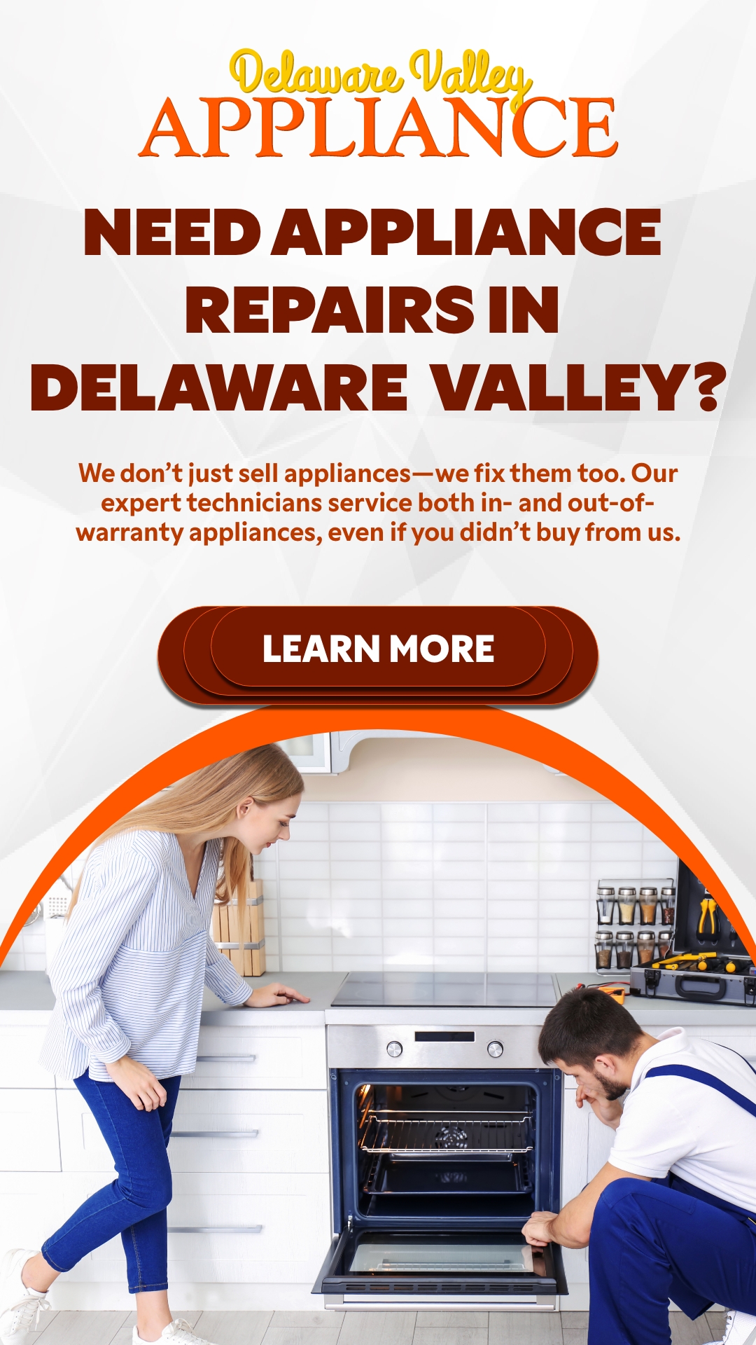 Delaware Valley Appliance Appliance Repair ad creative