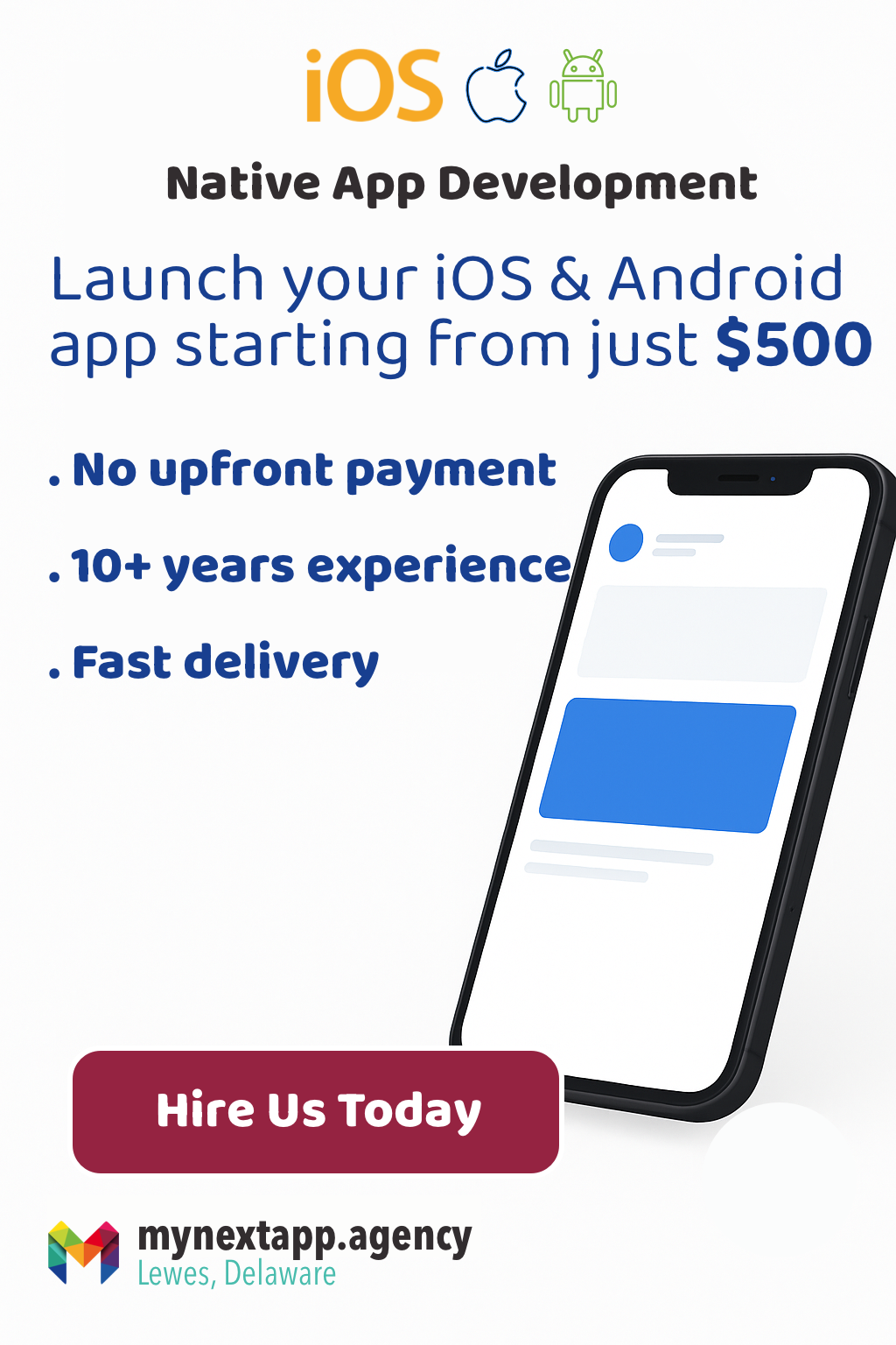 App development starting $500
