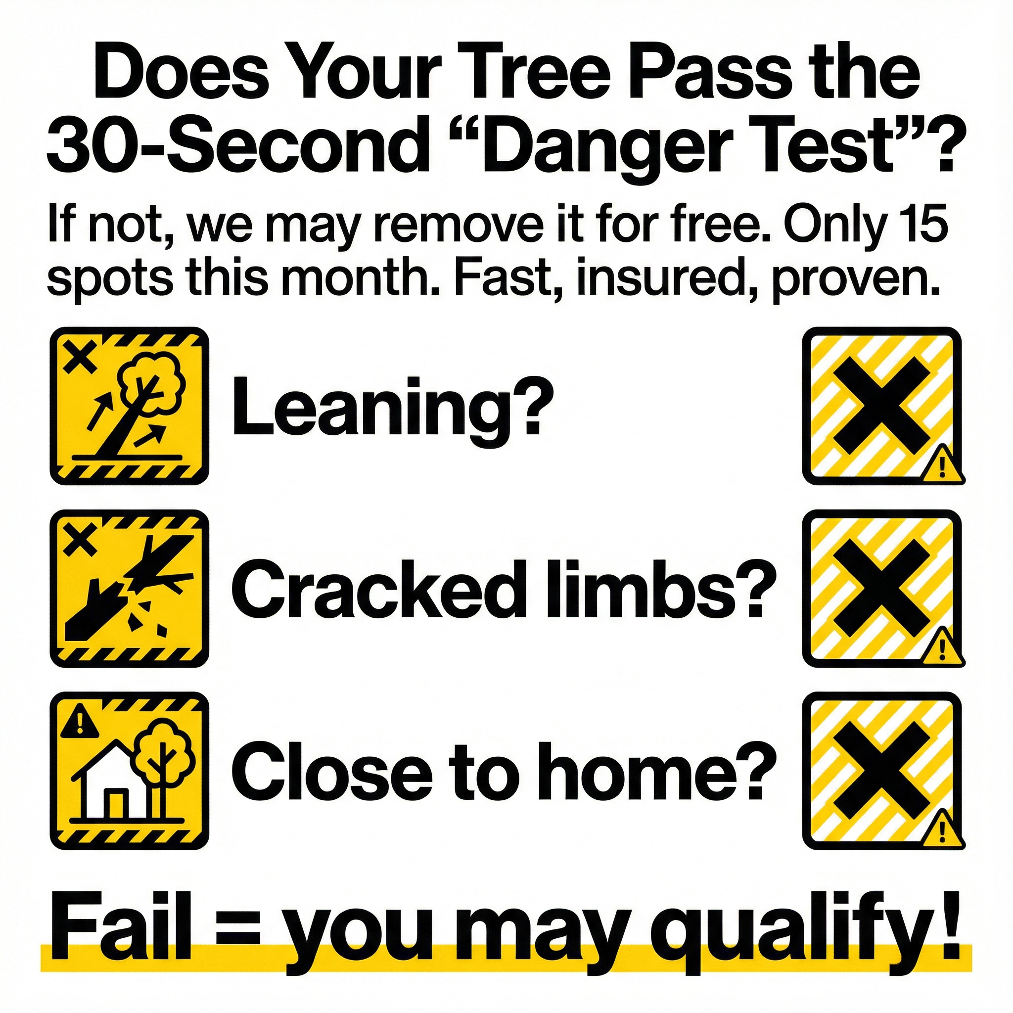 15 Free Tree Removals Available This Month