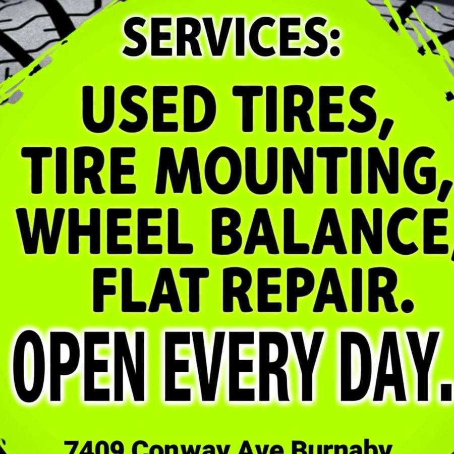 USED TIRES Burnaby Tire Shop ad creative