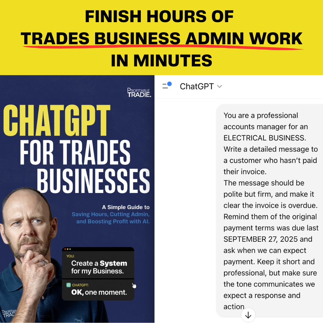 The Profitable Tradie Program Software Dev Services ad creative