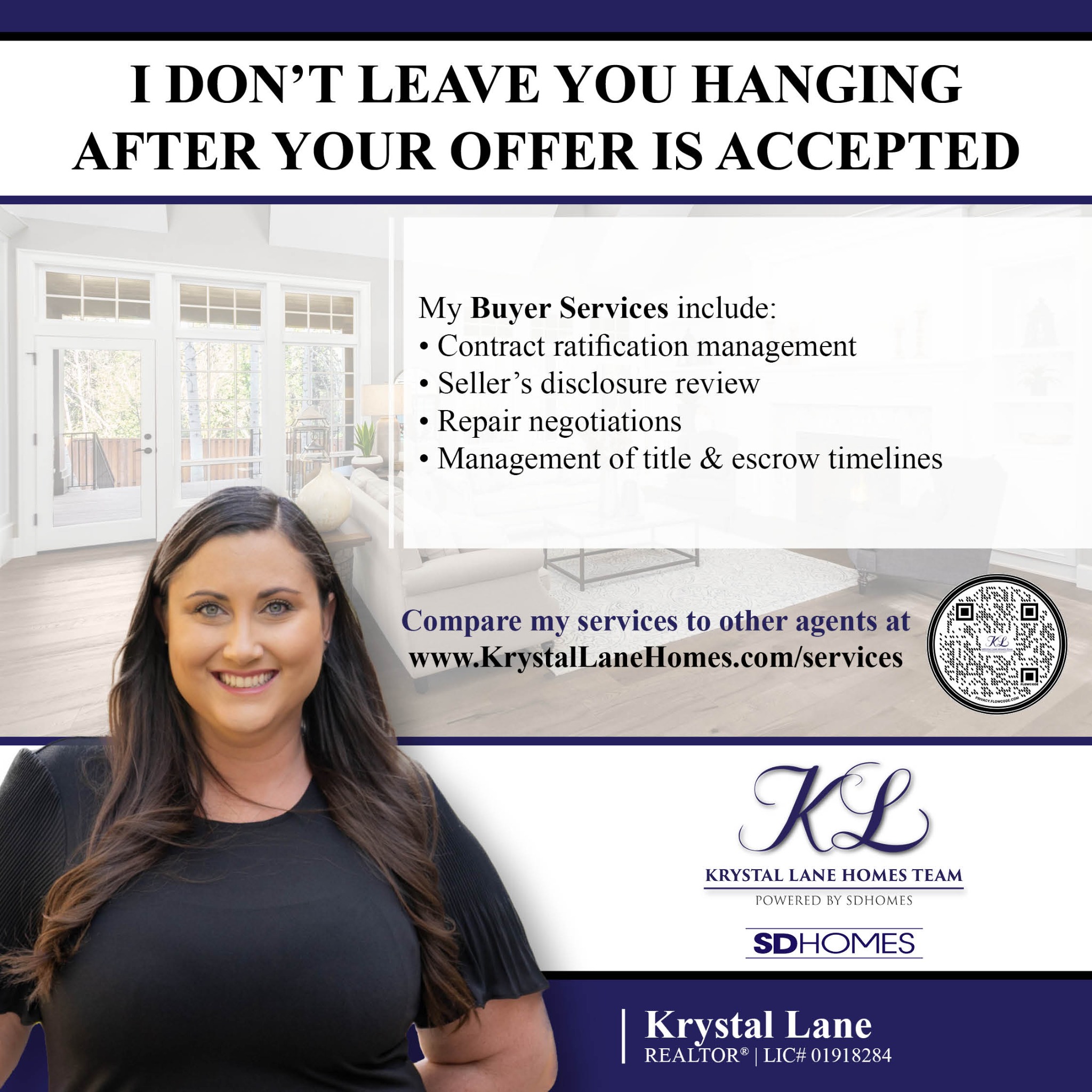Krystal Lane Realtor Real Estate Agent ad creative