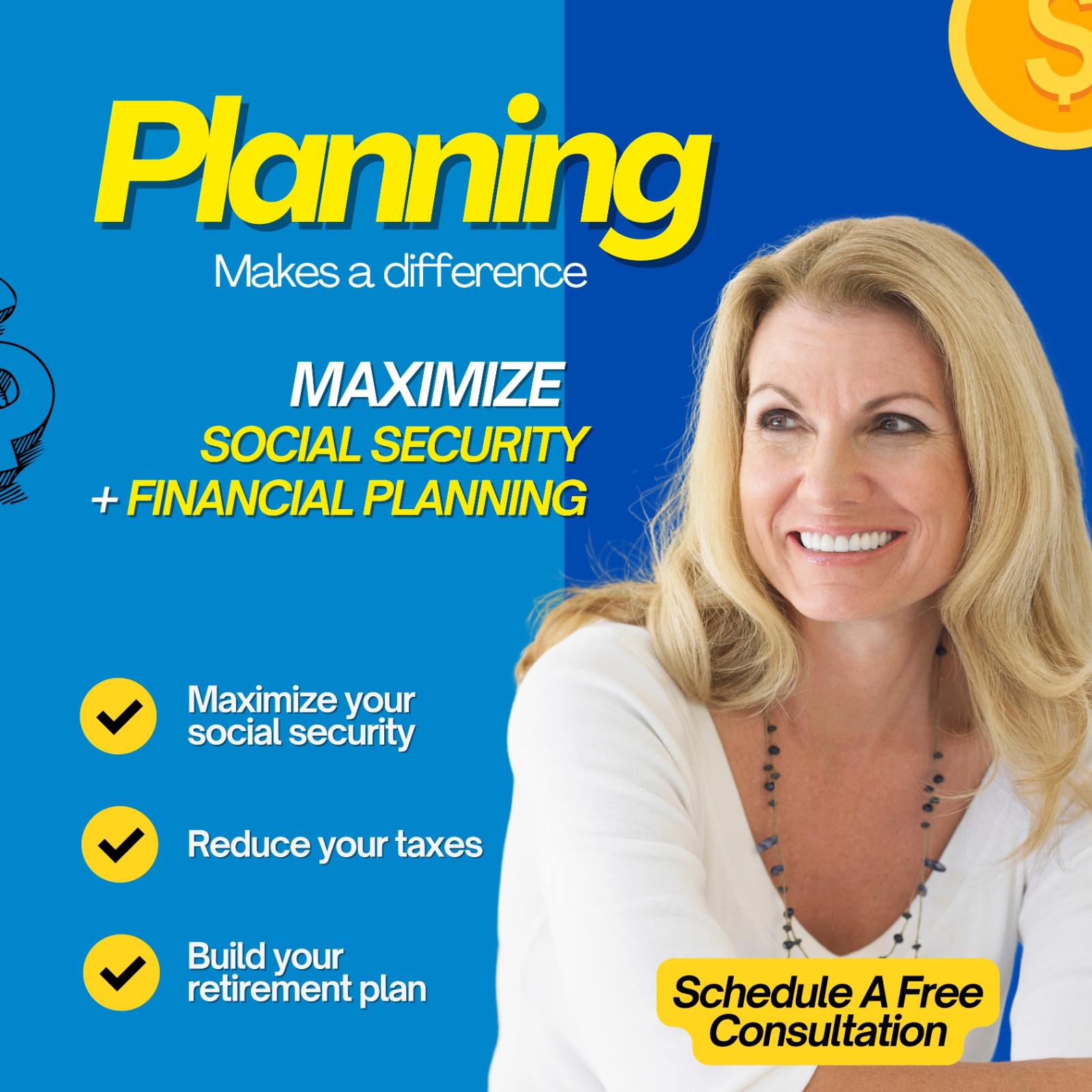 Social Security Guide Financial Advisor ad creative