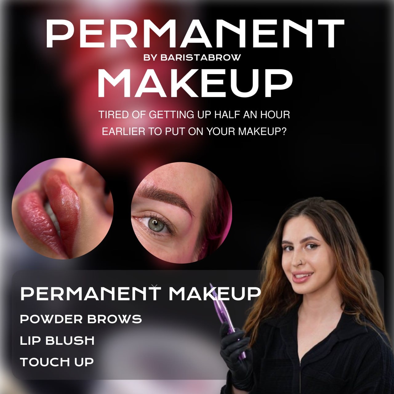 Baristabrow Eyelash & Brow Studio ad creative