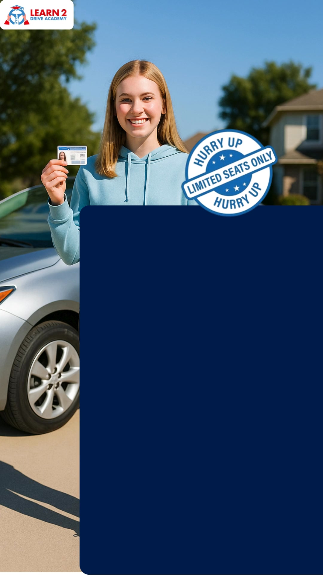 Learn2Drive Academy Driving School ad creative