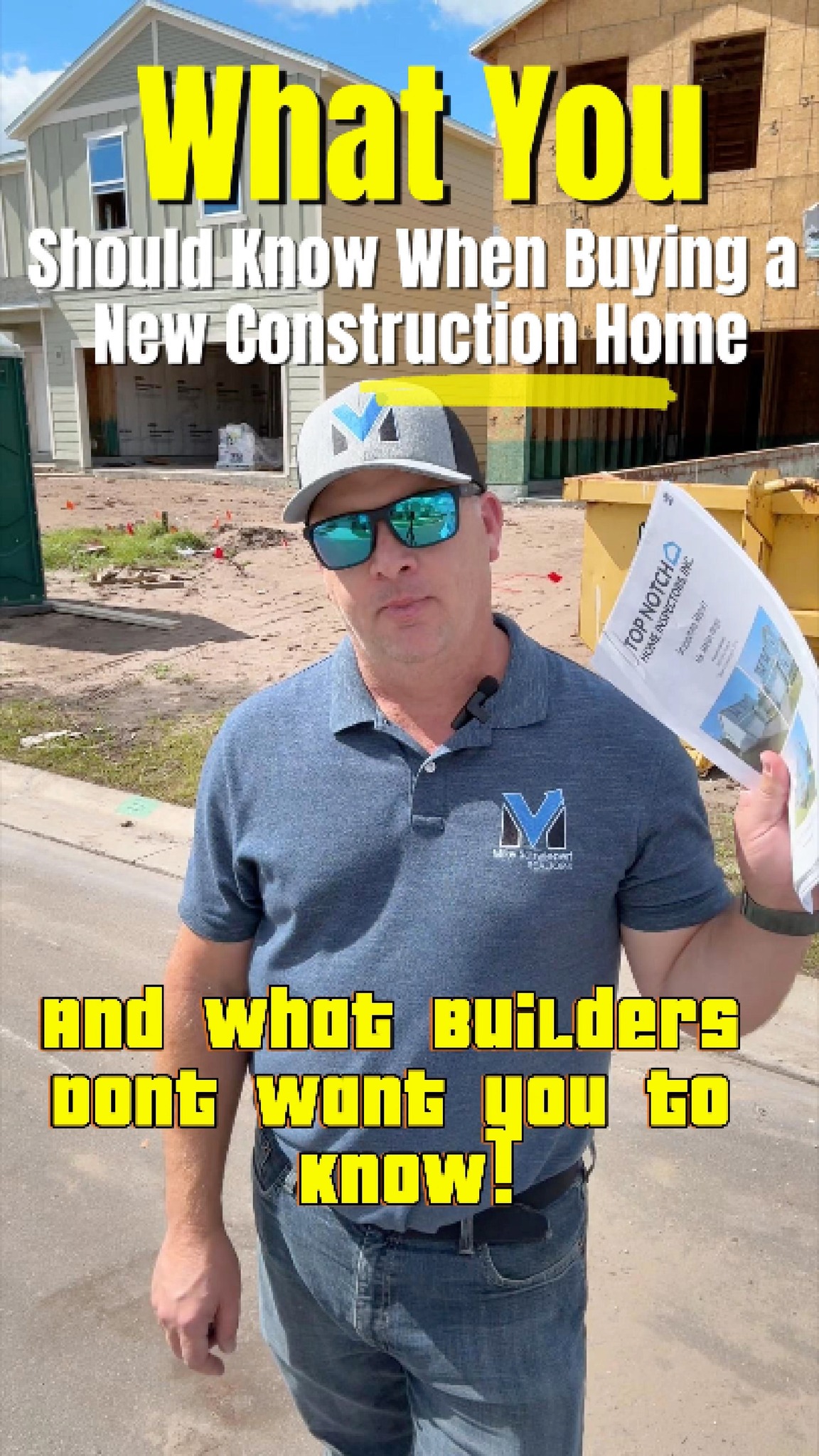 What you should know before looking at a new construction home!