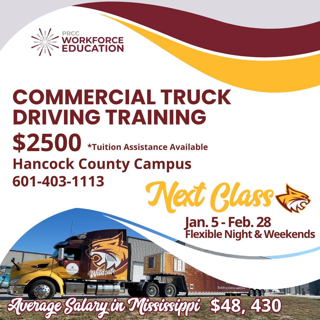 Pearl River Community College Workforce Driving School ad creative