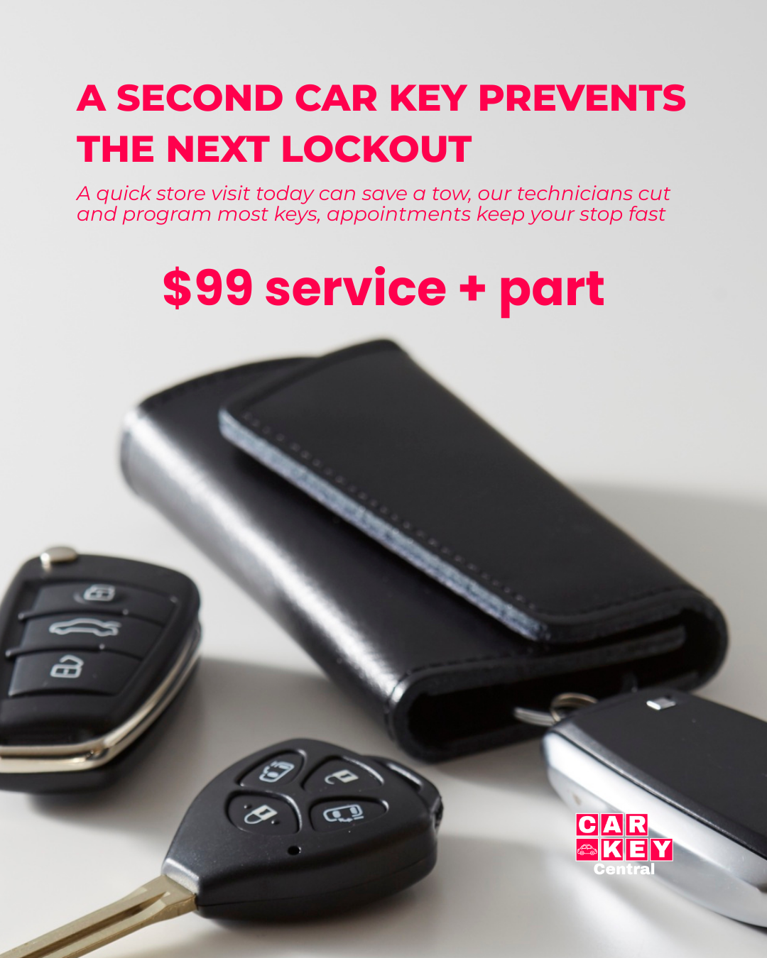 Spare car key near North Cicero Avenue