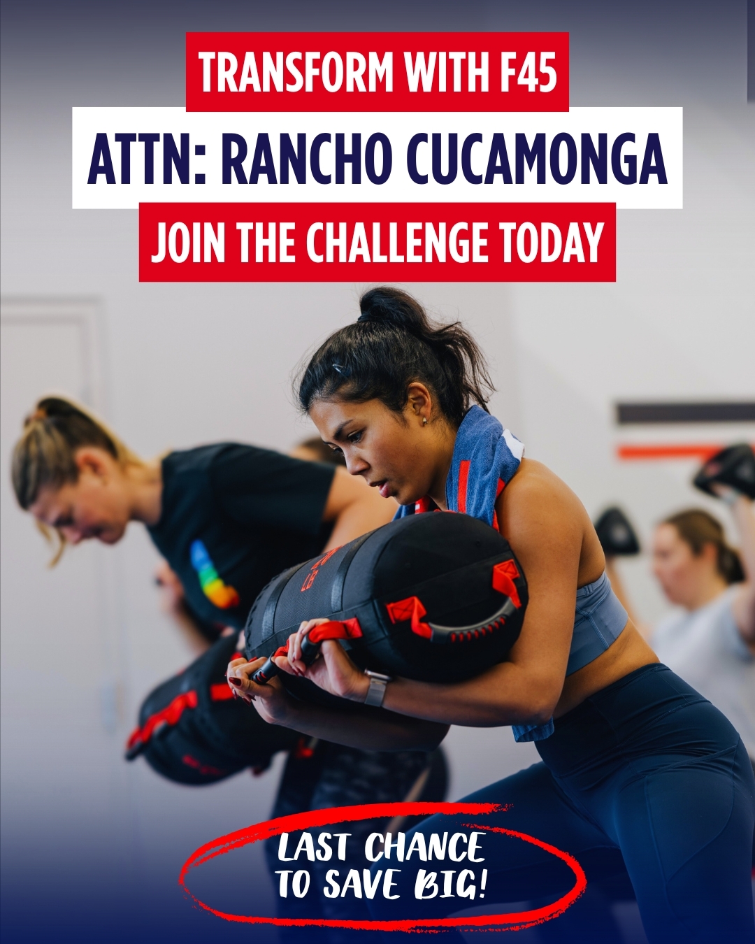 F45 Training North Cucamonga Gym ad creative