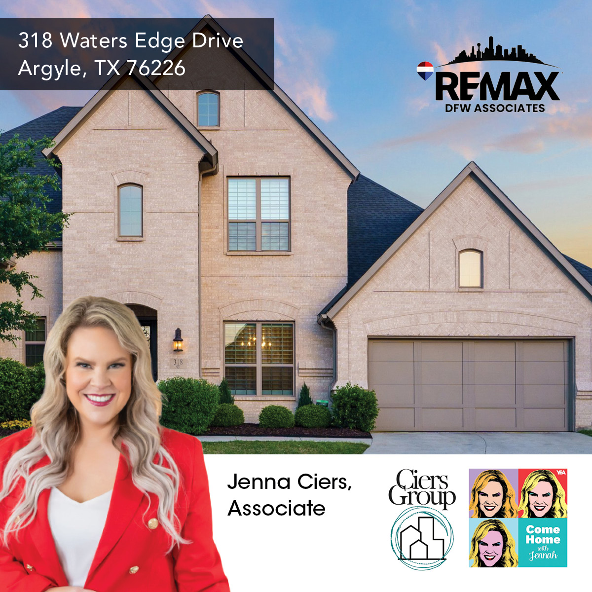 Come Home With Jennah Real Estate Agent ad creative