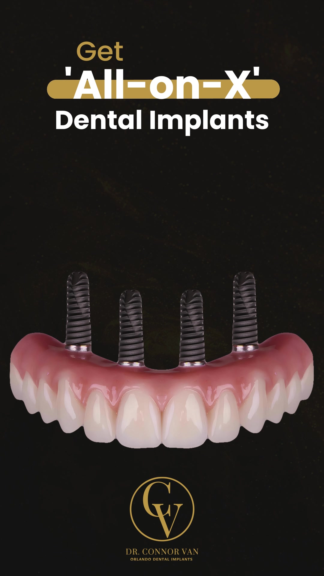 Orlando Dental Implants: Dr. Connor Van GoHighLevel Resellers ad creative