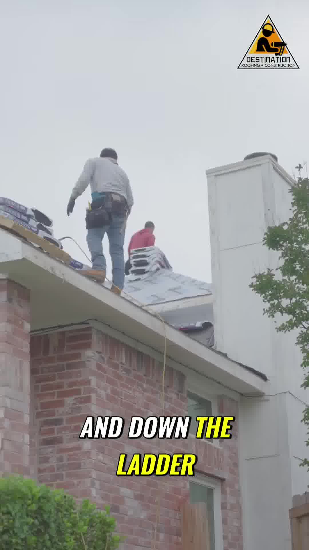 Destination Roofing and Construction Roofing ad creative