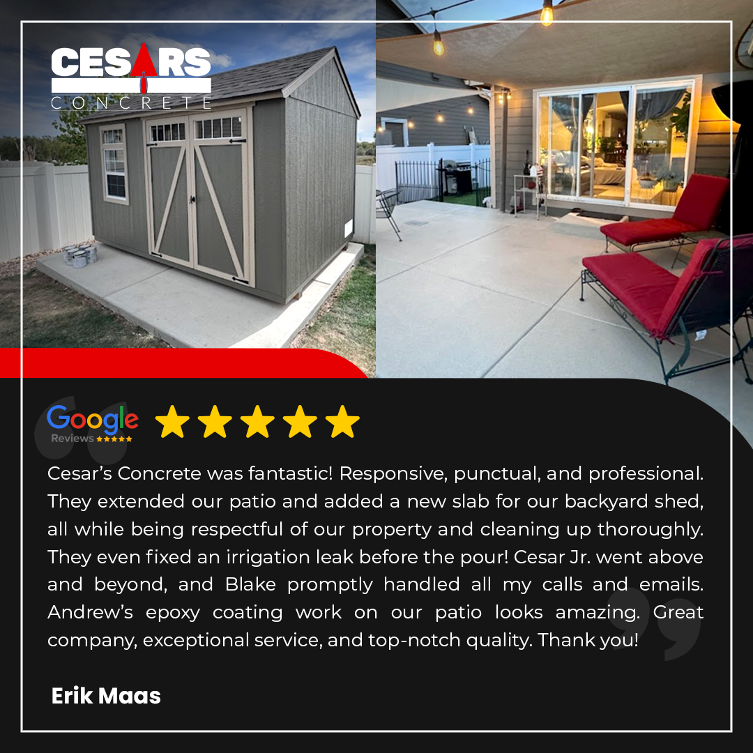 Cesar's Concrete Concrete & Paving ad creative