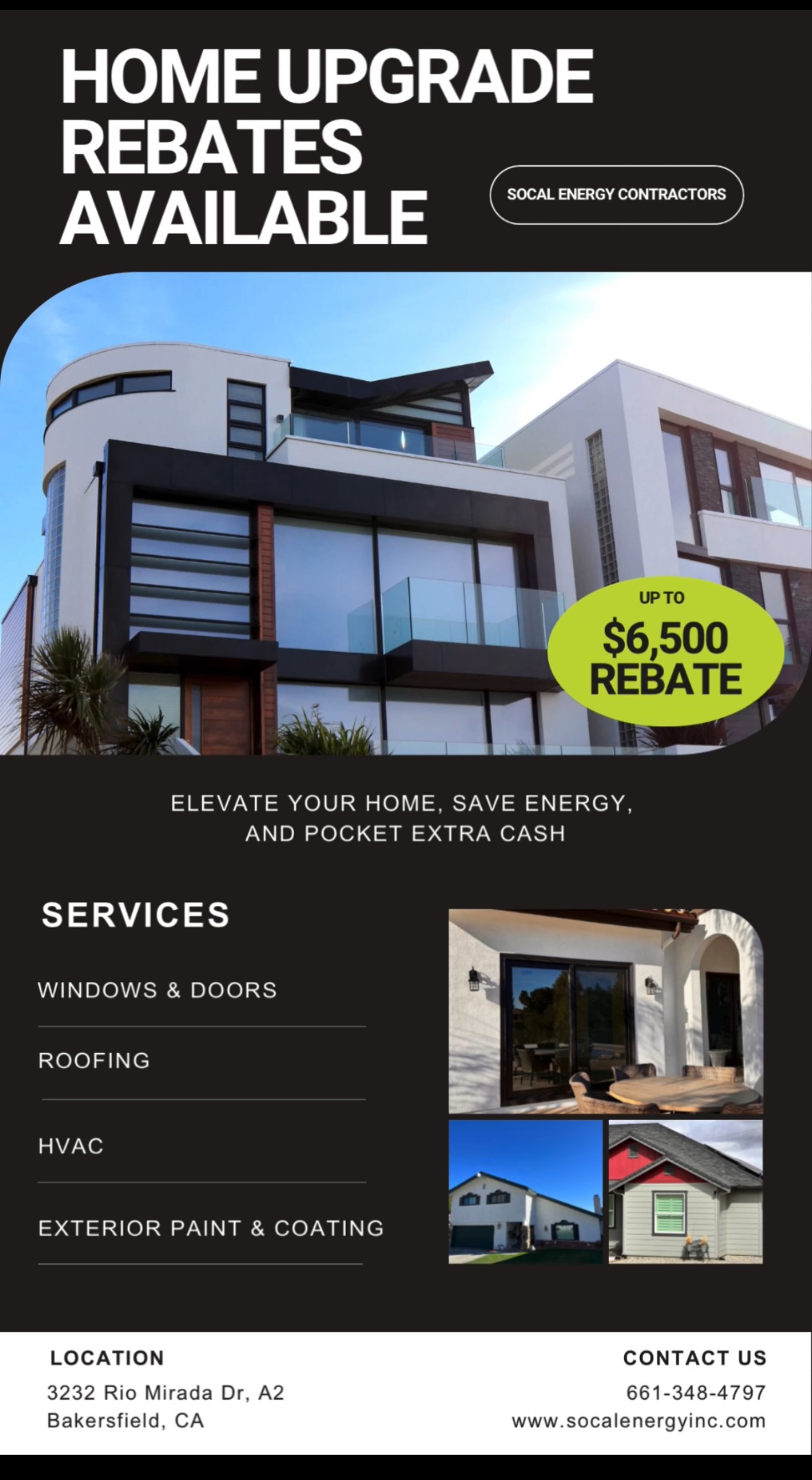 SoCal Energy Contractors Inc. Window & Door ad creative