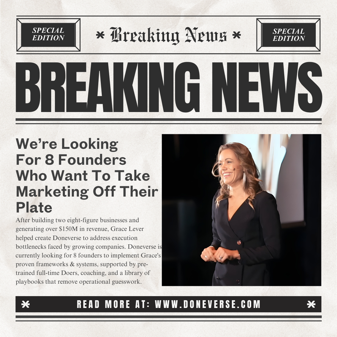 Apply to get matched with your Doer today!