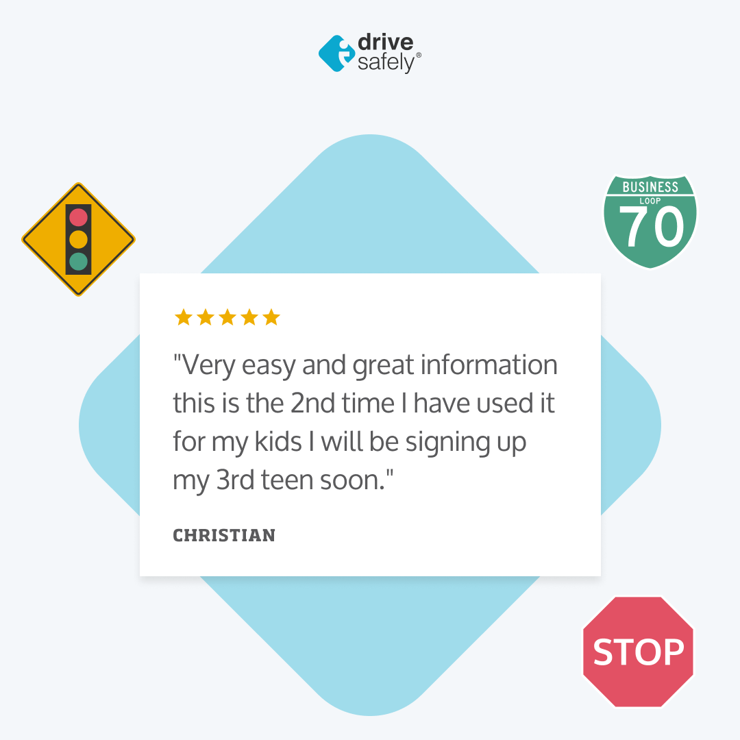 I DRIVE SAFELY Driving School ad creative