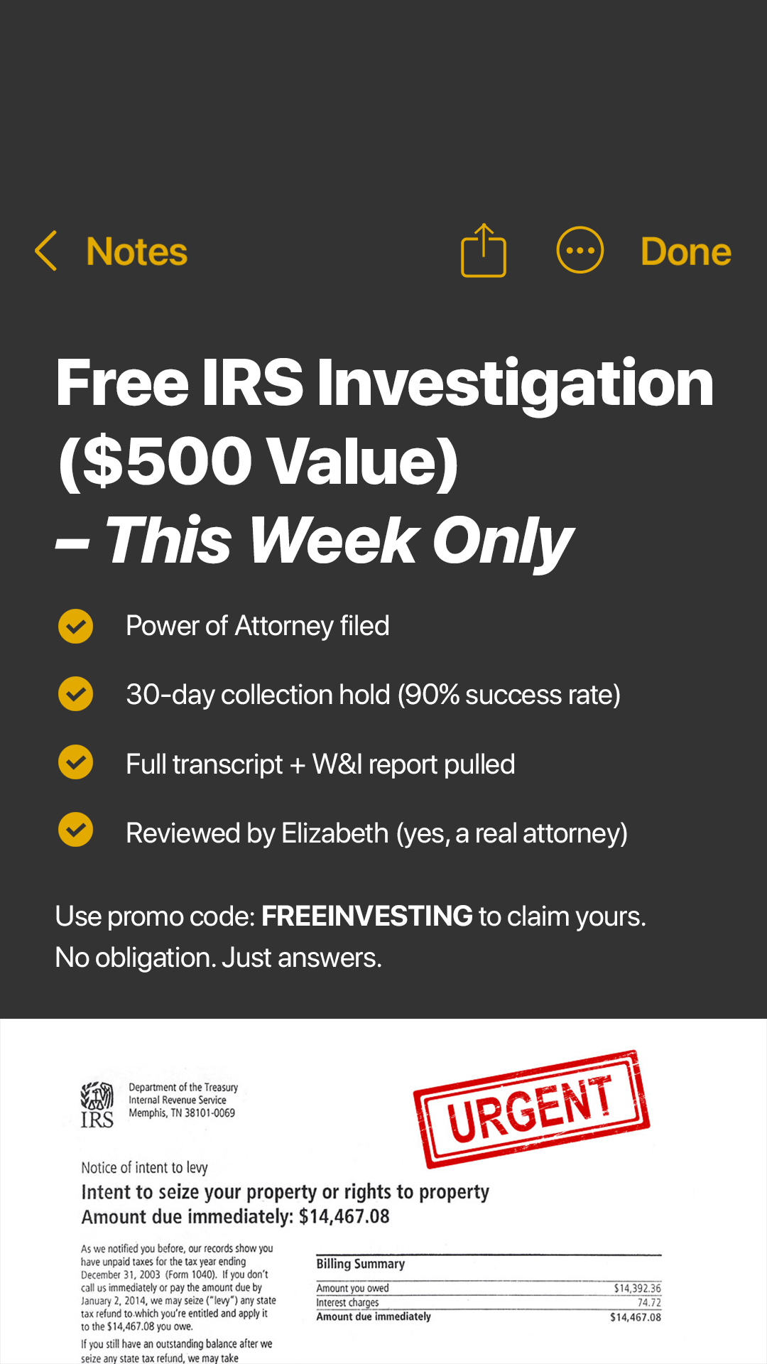 This FREE call could save you $$$