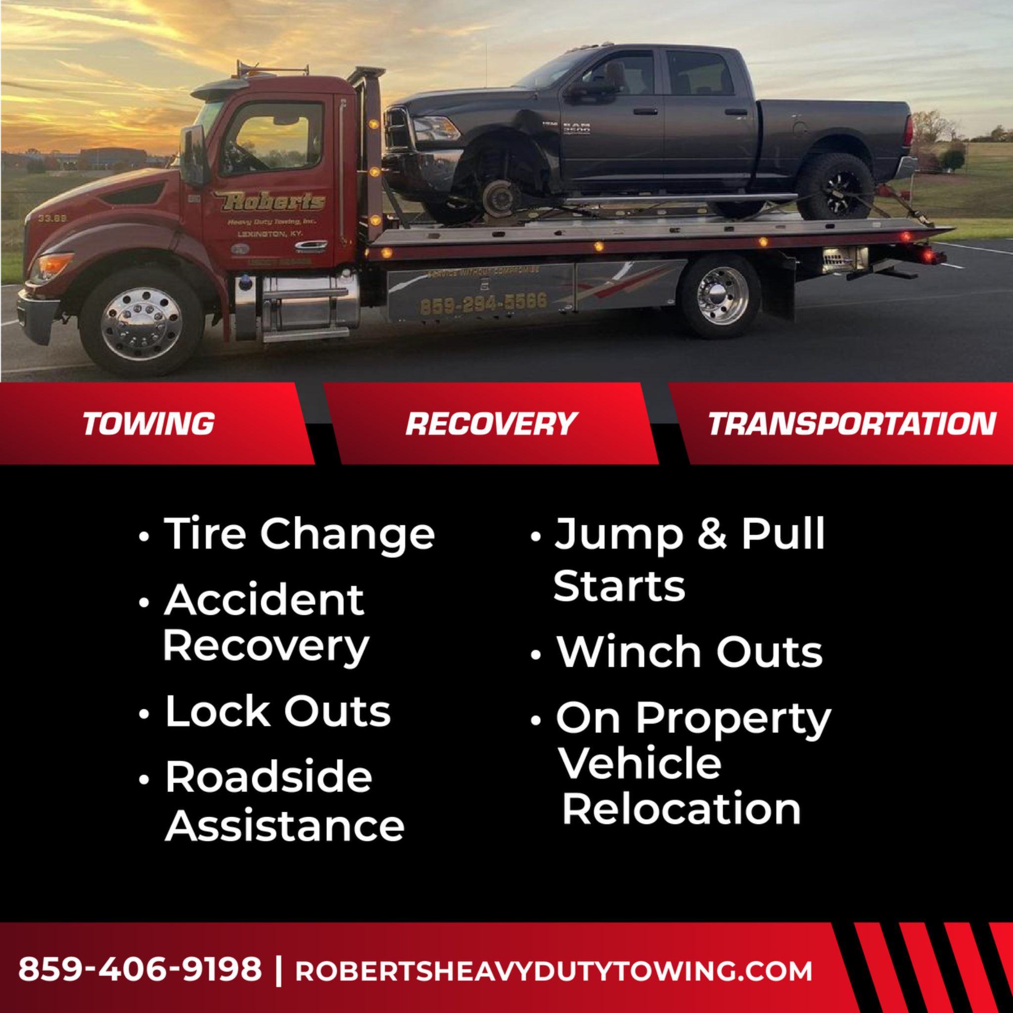 Fast, Reliable Towing in Lexington & Beyond! Call Now