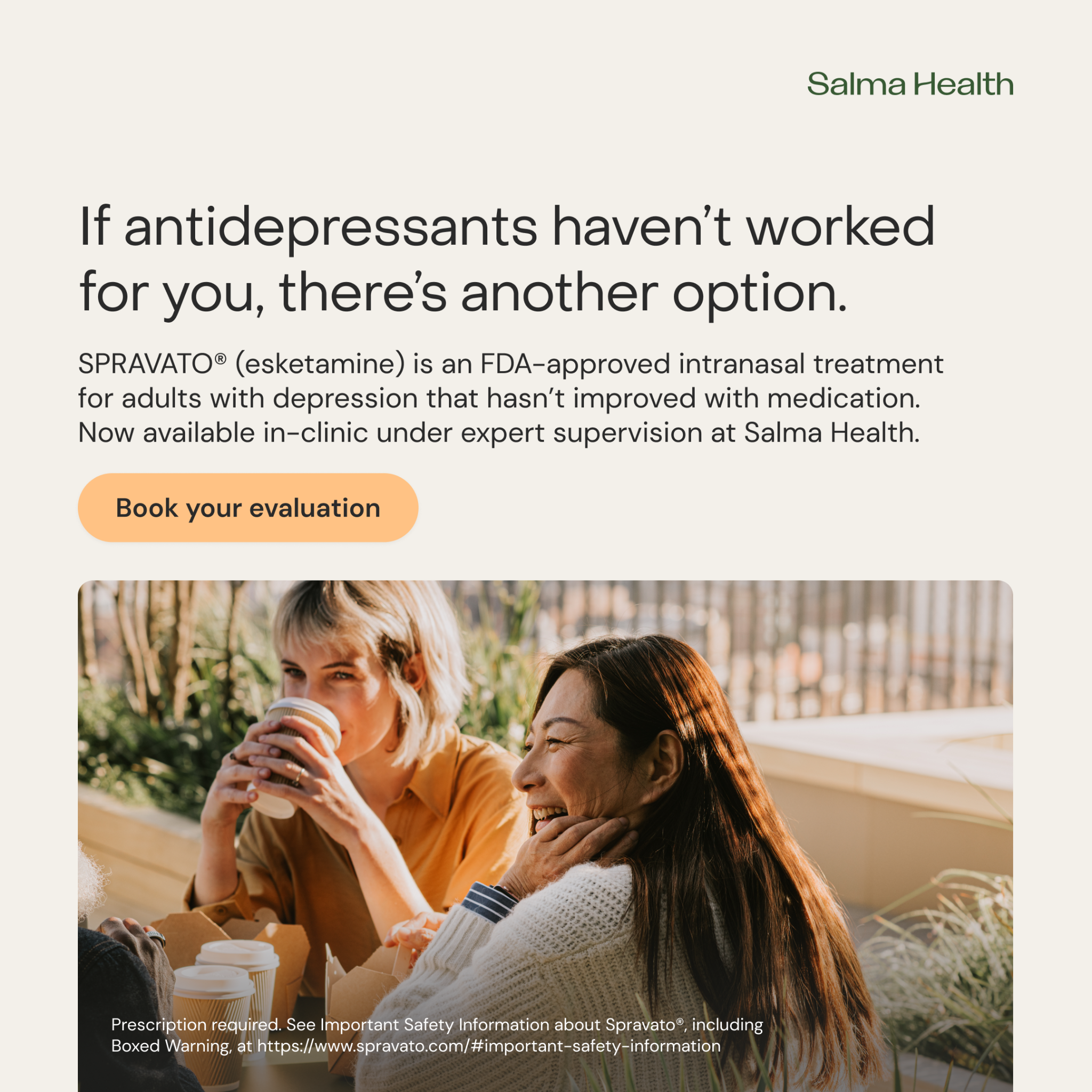 Salma Health Psychiatrist ad creative