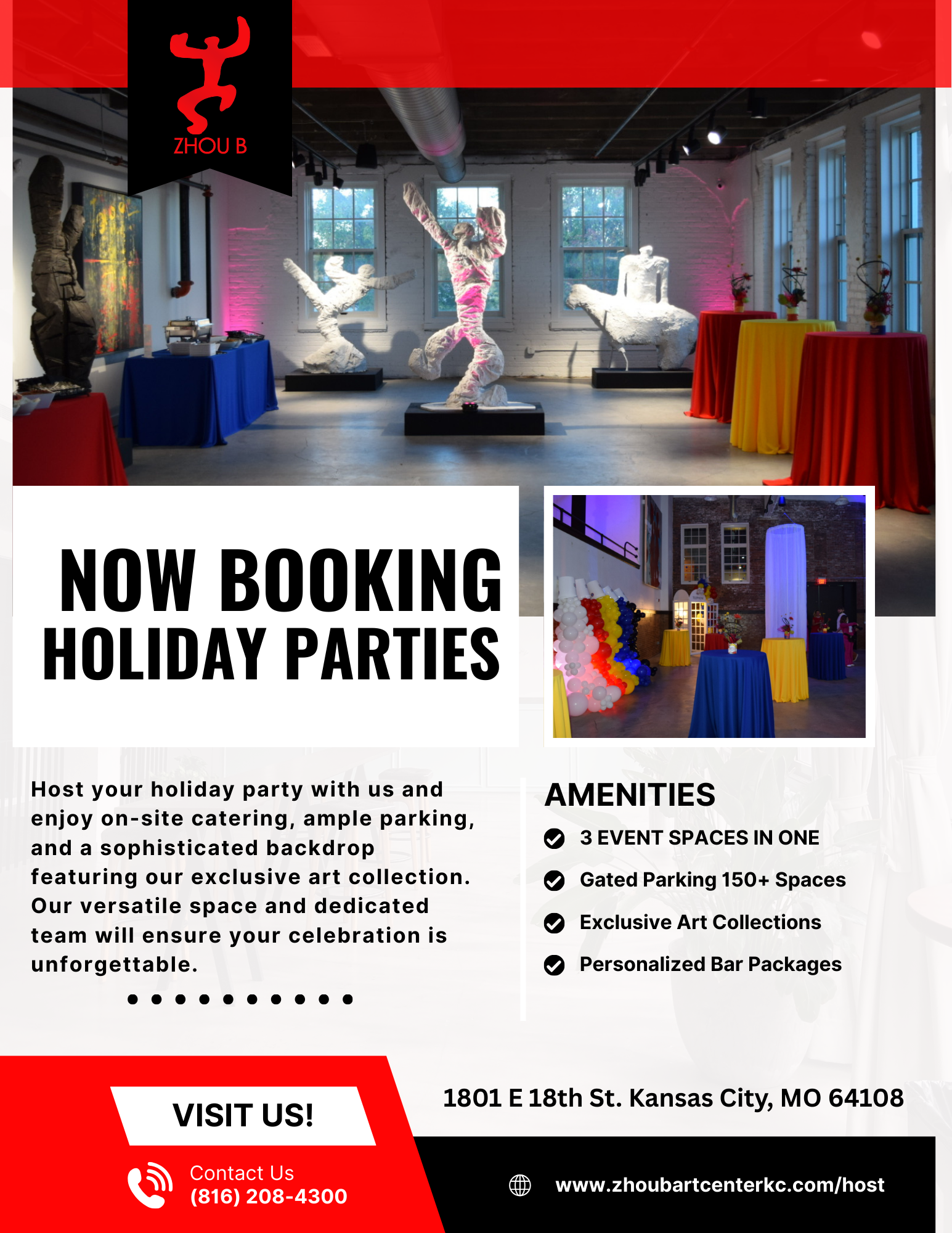 Zhou B Art Center Kansas City MO Event Venue ad creative