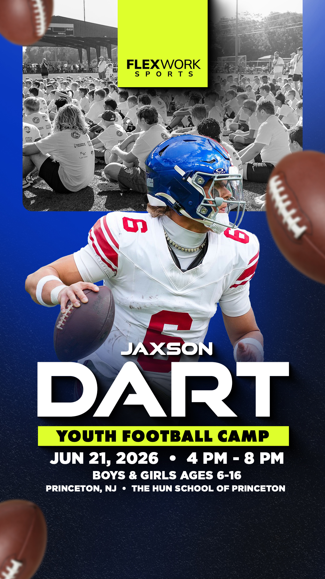Train with New York QB Jaxson Dart!