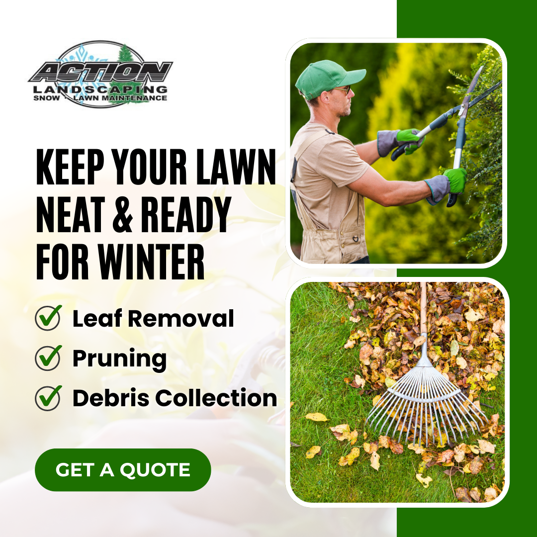 Action Snow Plow and Lawncare Landscaping ad creative