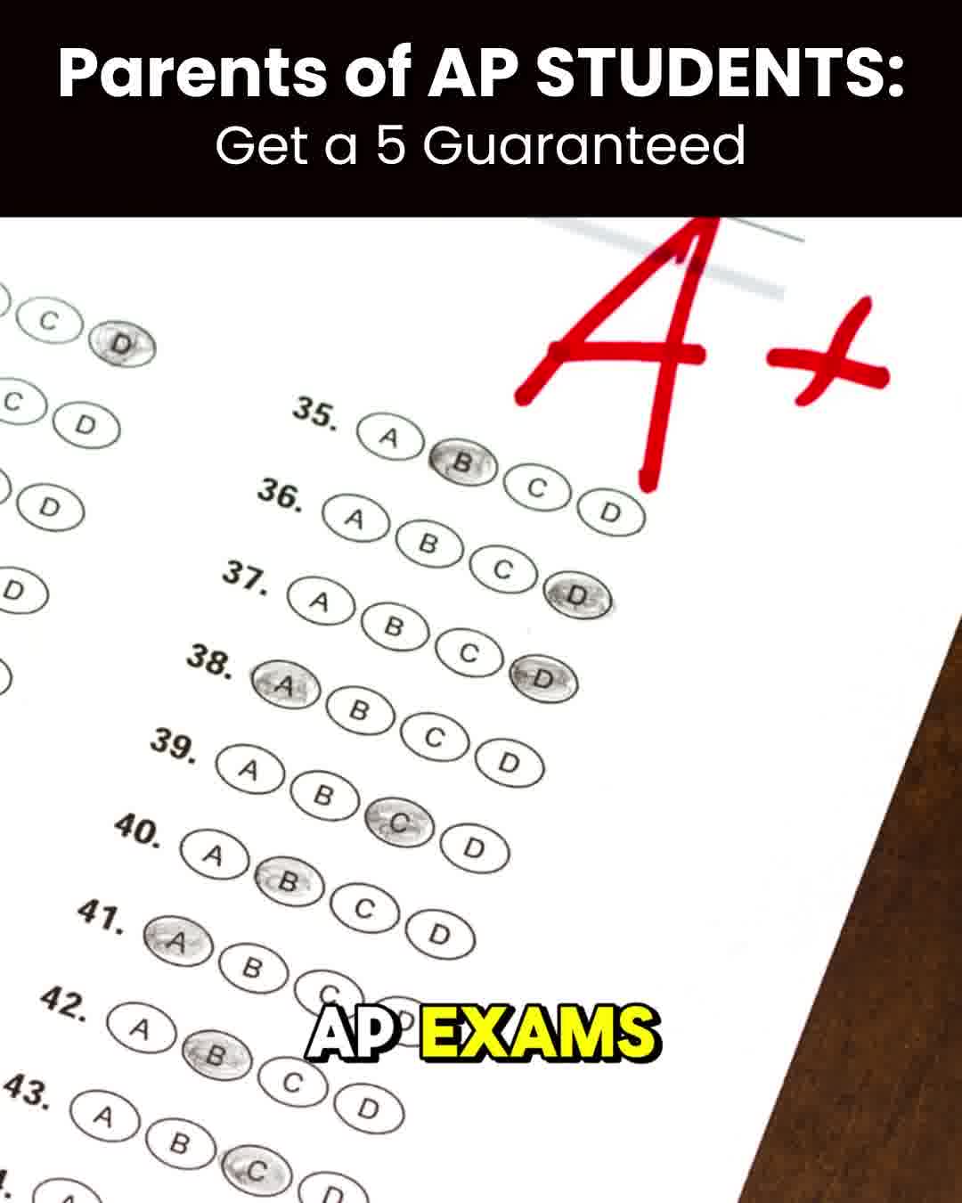 Acing AP Exams Test Prep & Tutoring ad creative