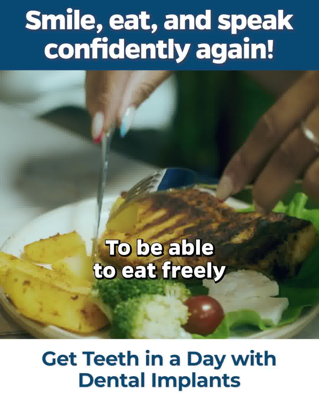 Fuquay Family Dentistry Implant Dentist ad creative