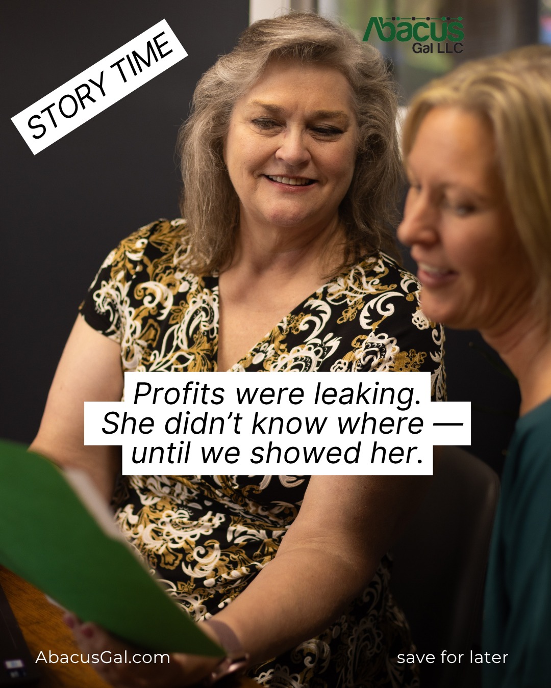 Abacus Gal, LLC Bookkeeper ad creative