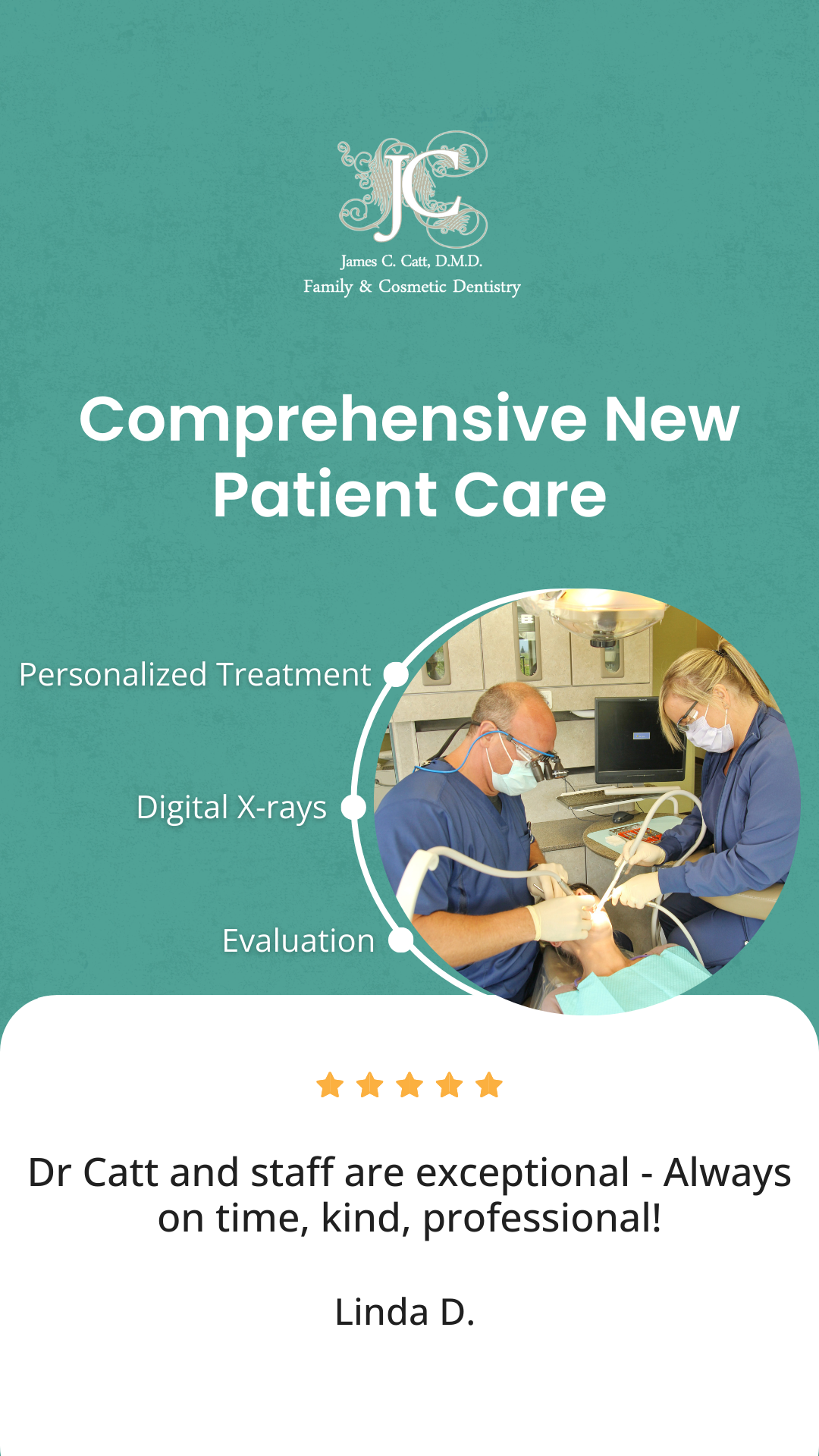 Dr. James Catt DMD, PC General Dentist ad creative