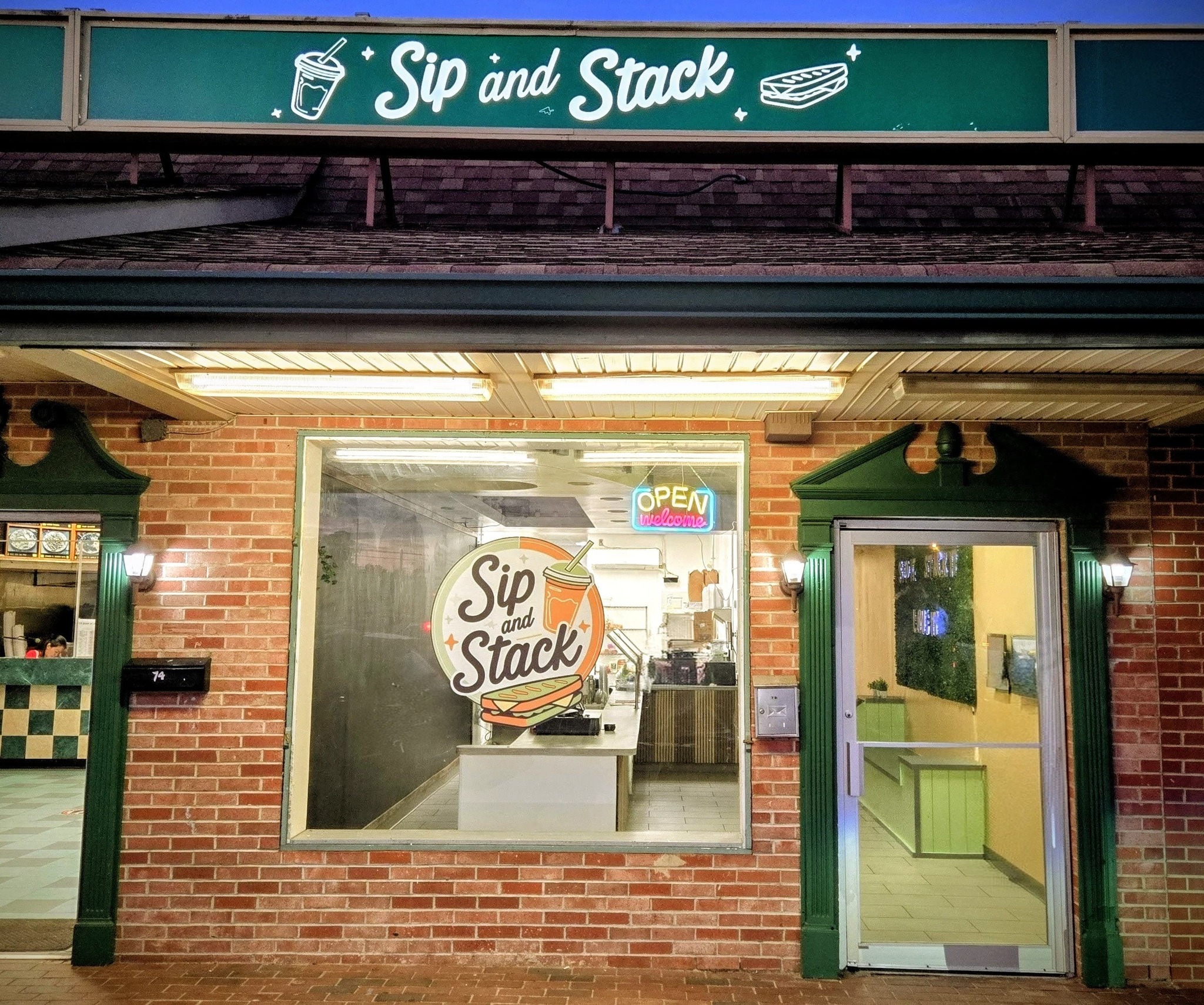 SIP and STACK Restaurant ad creative