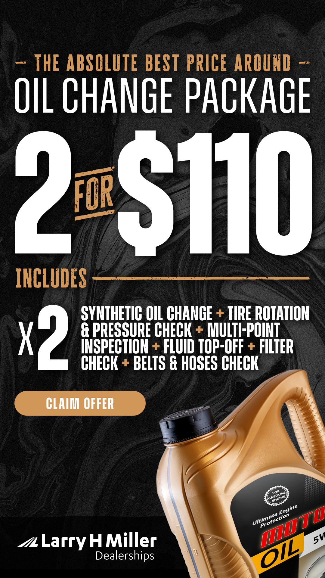 Larry H. Miller Chevrolet Murray Auto Repair ad creative