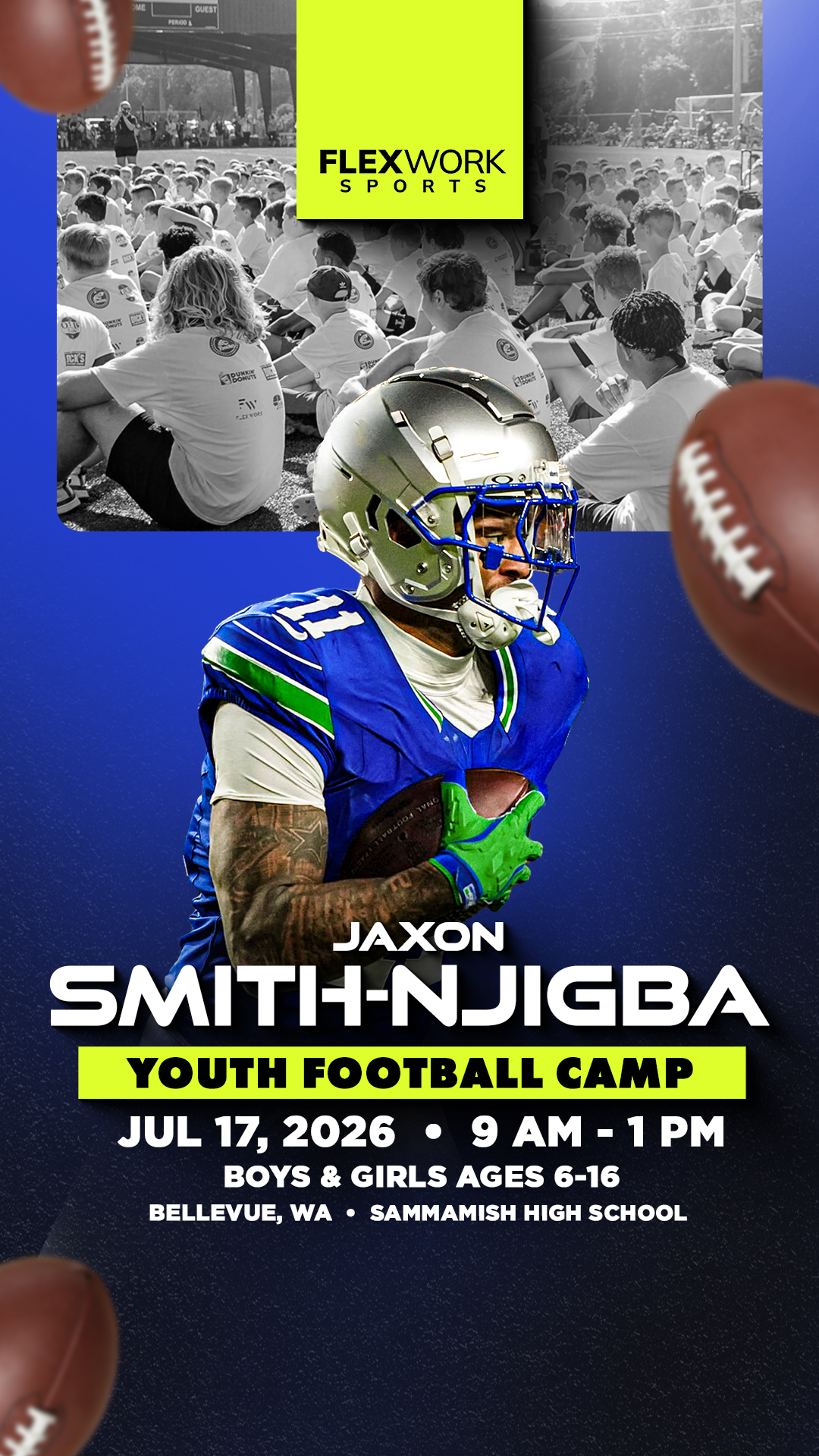 Train with Seattle star Jaxon Smith-Njigba!